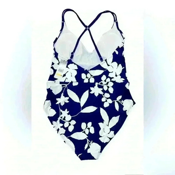 Cole of California women’s one piece swimsuit navy blue and white brand new - Picture 5 of 7